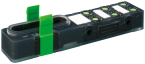 Exact8, 6xM8, 3-pol., Grundmodul PNP-LED 