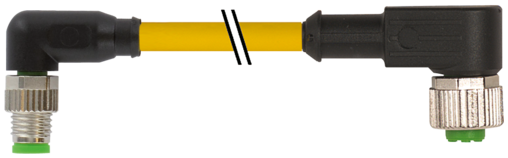 M8 St. 90° / M12 Bu. 90° A-kod. 